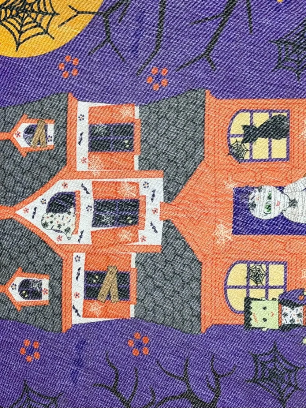 Temptations Boofetti Halloween Haunted House Accent Rug - Purple and Orange